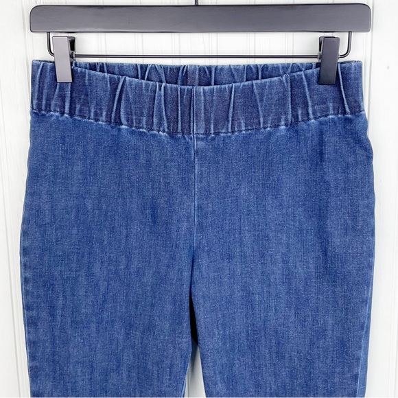 Soft Surroundings Denim Metro Pull On Legging Elastic Waist Jeans Size XS Petite - Picture 4 of 6